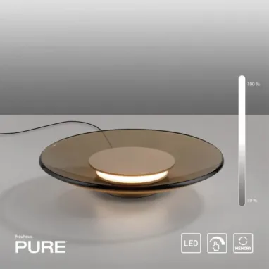 LED stona lampa PURE Moon bronzana dimabilna PAUL NEUHAUS