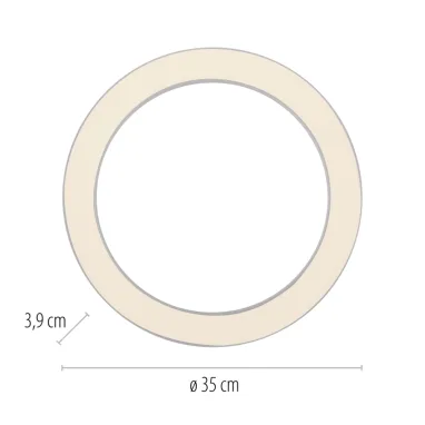 Plafonska svetiljka PURE Lines okrugli snow PAUL NEUHAUS