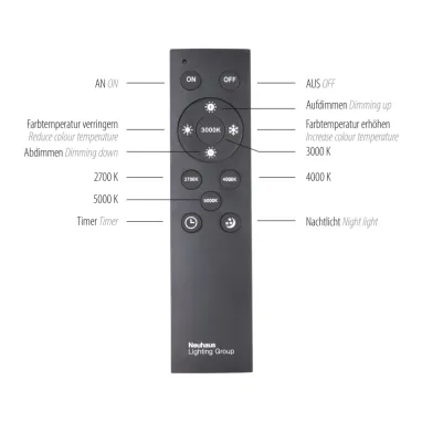 LED plafonska svetiljka PURE Lines Square grafit CCT dimabilna PAUL NEUHAUS