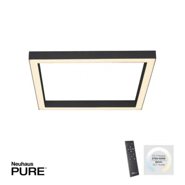 LED plafonska svetiljka Pure Lines Square dimabilna CCT PAUL NEUHAUS