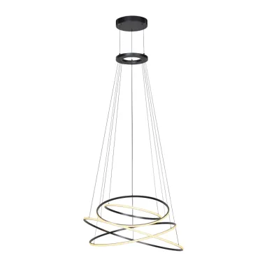 LED luster PURE E-Flying Rings siva CCT dimabilna PAUL NEUHAUS