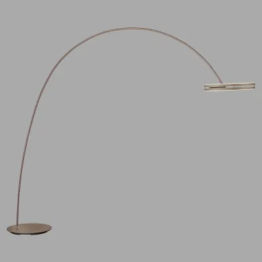 LED podna lampa PURE Loop-Bow bronza dimabilna CCT PAUL NEUHAUS