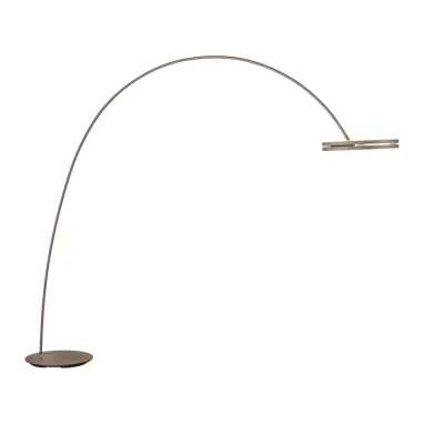 LED podna lampa PURE Loop-Bow bronza dimabilna CCT PAUL NEUHAUS
