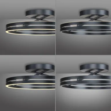 LED plafonska svetiljka PURE Loop siva CCT dimabilna PAUL NEUHAUS