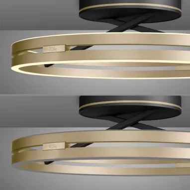 LED plafonska svetiljka PURE Loop bronzana CCT dimabilna PAUL NEUHAUS