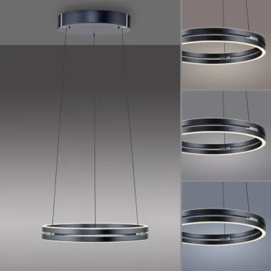 LED luster PURE E-Loop sivi CCT dimabiln PAUL NEUHAUS
