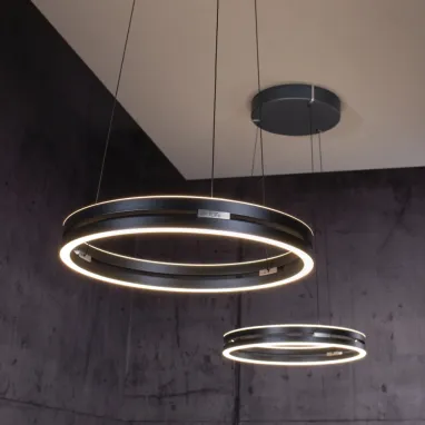 LED luster PURE E-Loop sivi CCT dimabiln PAUL NEUHAUS