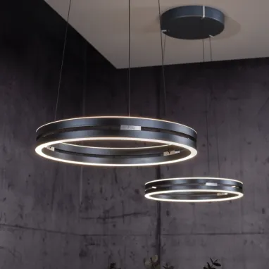 LED luster PURE E-Loop sivi CCT dimabiln PAUL NEUHAUS