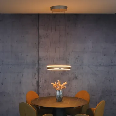 LED luster PURE E-Loop bronzani CCT dimabilni PAUL NEUHAUS