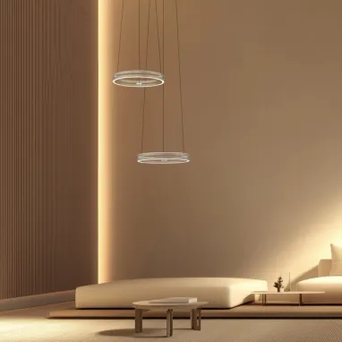 LED luster PURE E-Loop bronzani CCT dimabilni PAUL NEUHAUS