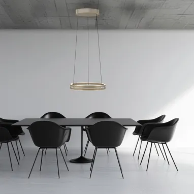 LED luster PURE E-Loop bronzani CCT dimabilni PAUL NEUHAUS