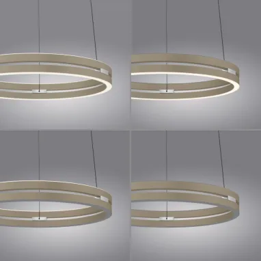 LED luster PURE E-Loop bronzani CCT dimabilni PAUL NEUHAUS