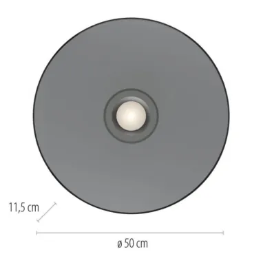 LED plafonska svetiljka Pure Moon siva dimabilna PAUL NEUHAUS
