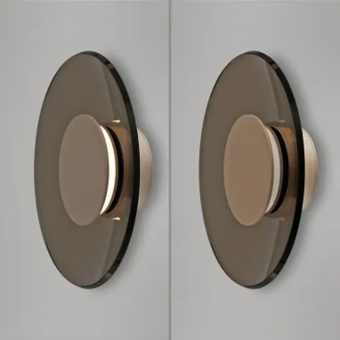 LED zidna lampa Pure Moon bronzana dimabilna PAUL NEUHAUS