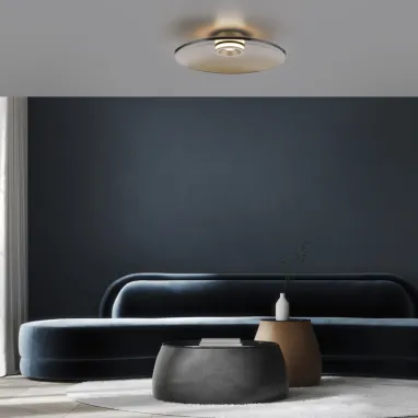 LED plafonska svetiljka Pure Moon bronzana dimabilna PAUL NEUHAUS