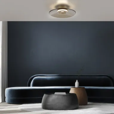 LED plafonska svetiljka Pure Moon bronzana dimabilna PAUL NEUHAUS