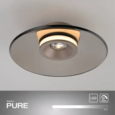 LED plafonska svetiljka Pure Moon bronzana dimabilna PAUL NEUHAUS