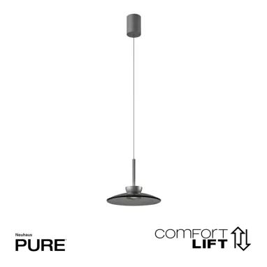LED visilica Pure Moon siva dimabilna PAUL NEUHAUS