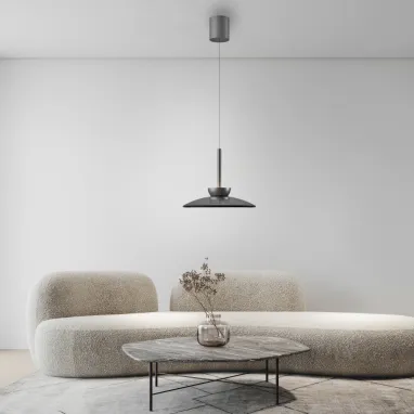 LED visilica Pure Moon siva dimabilna PAUL NEUHAUS