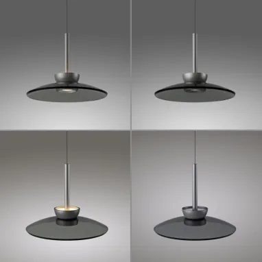 LED visilica Pure Moon siva dimabilna PAUL NEUHAUS