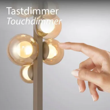 LED podna lampa PURE Popup bronzana CCT dimabilna PAUL NEUHAUS