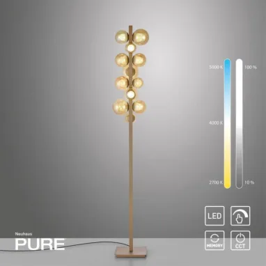 LED podna lampa PURE Popup bronzana CCT dimabilna PAUL NEUHAUS