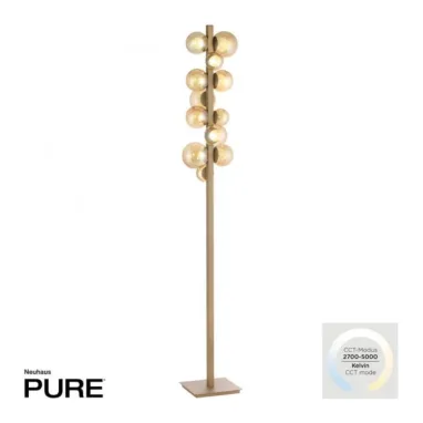 LED podna lampa PURE Popup bronzana CCT dimabilna PAUL NEUHAUS