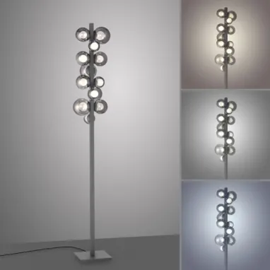 LED podna lampa PURE Popup siva CCT dimabilna PAUL NEUHAUS
