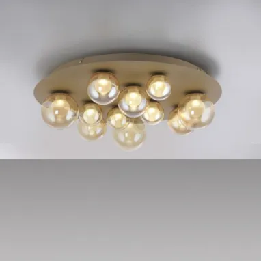 LED plafonska svetiljka PURE Popup bronzana CCT dimabilna PAUL NEUHAUS