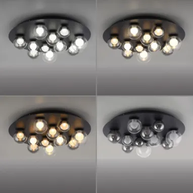 LED plafonska svetiljka PURE Popup siva CCT dimabilna PAUL NEUHAUS