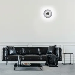 LED plafonska svetiljka PURE Vitrum siva dimabilna PAUL NEUHAUS