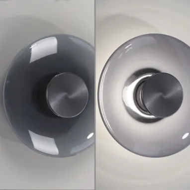 LED plafonska svetiljka PURE Vitrum siva dimabilna PAUL NEUHAUS