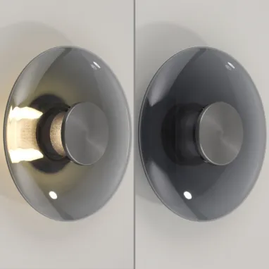 LED plafonska svetiljka PURE Vitrum siva dimabilna PAUL NEUHAUS