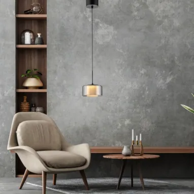 LED visilica Rika crna sa SimplyDim i Comfortlift funkcijama PAUL NEUHAUS