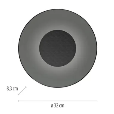 LED zidna svetiljka PURE Moon siva sa EasyDim funkcijom PAUL NEUHAUS
