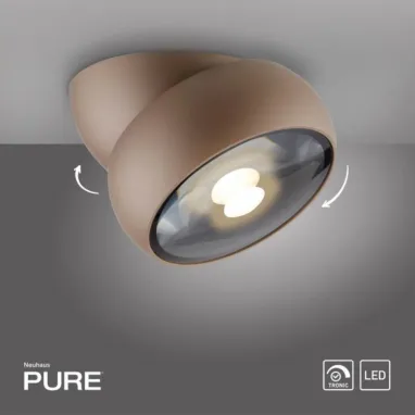 LED plafonska svetiljka PURE Move bronzana PAUL NEUHAUS