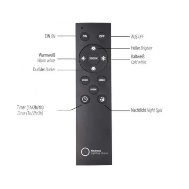 LED plafonska svetiljka PURE lines round CCT crna PAUL NEUHAUS