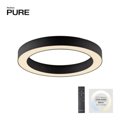 LED plafonska svetiljka PURE lines round CCT crna PAUL NEUHAUS