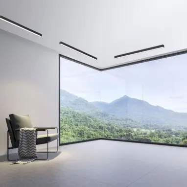LED plafonska svetiljka PURE Lines Straight siva PAUL NEUHAUS