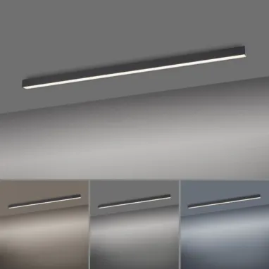 LED plafonska svetiljka PURE Lines Straight siva PAUL NEUHAUS