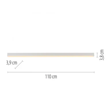 LED plafonska svetiljka PURE Lines Straight bela PAUL NEUHAUS