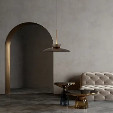 LED visilica PURE Moon bronzana ComfortLift PAUL NEUHAUS