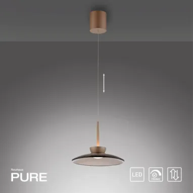 LED visilica PURE Moon bronzana ComfortLift PAUL NEUHAUS