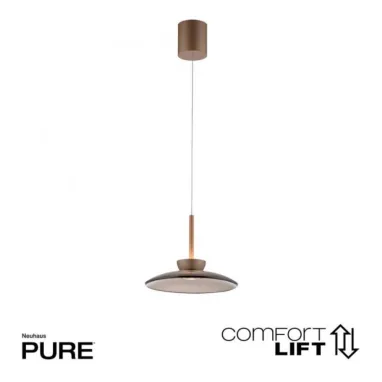 LED visilica PURE Moon bronzana ComfortLift PAUL NEUHAUS