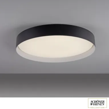 LED plafonjera sa daljinskim upravljačem Tavoli 37W CCT crna dimabilna PAUL NEUHAUS