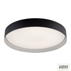 LED plafonjera sa daljinskim upravljačem Tavoli 37W CCT crna dimabilna PAUL NEUHAUS