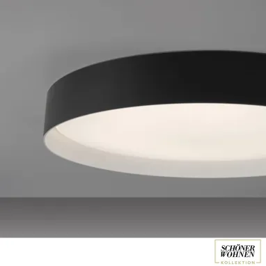 LED plafonjera sa daljinskim upravljačem Tavoli 12W CCT crna dimabilna PAUL NEUHAUS
