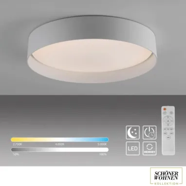 LED plafonjera sa daljinskim upravljačem Tavoli 24W CCT bela dimabilna PAUL NEUHAUS