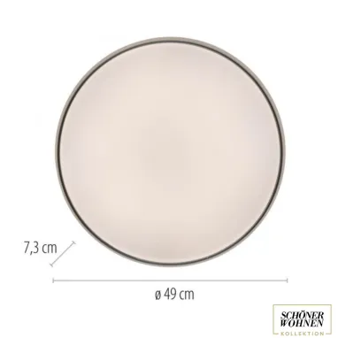 LED plafonjera sa daljinskim upravljačem Tavoli 37W CCT bela dimabilna PAUL NEUHAUS
