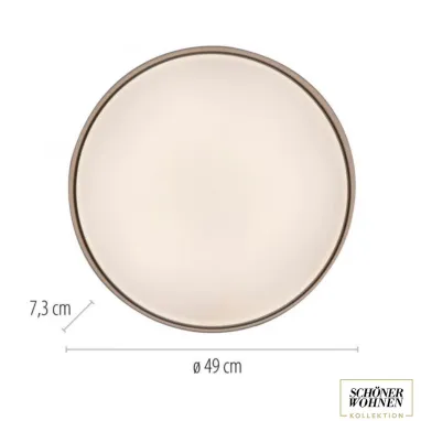 LED plafonjera sa daljinskim upravljačem Tavoli 37W CCT bež dimabilna PAUL NEUHAUS